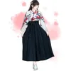 Kimono Sakura fille Style japonais imprimé fleuri robe Vintage femme Oriental camélia amour Costume Haori Yukata vêtements asiatiques