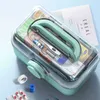 Trousse de premiers soins portable boîte de rangement en plastique haute capacité multifonctionnelle famille d'urgence avec poignée coffre à pharmacie 210922