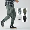 8XL Cargo Pantalons Hommes Salopette Hommes Été Plus Taille Lâche Sports Street Couple Salopette Hommes Style Casual Pantalon polyvalent 210723