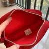 Blingbling Blingbling Red Fabric Zipper Case Elegant Beauty Cosmetic Case Makeup Makeup Bag Bag Bag Bag Hight With Gift251r