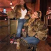 Maomaokong Zima Kobiety Prawdziwe Fur Coat Natural Fur Raccoon Kurtka z rękawami Płaszczami i kurtką 211018