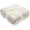 Clássico leopardo lã cobertor de pelúcia sofá quente joelho lance cobertores capa cama colcha folha decoração do quarto presente para o outono winte287h