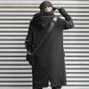 11 BYBB'S DARK Wizard Cape Cloak Falso due uomini Giacca Punk gotico Streetwear Cappotti Funzione tattica Felpa con cappuccio Giacca a vento 210811