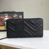 Modas Fashion Single Zipper La forma más elegante de transportar tarjetas de dinero y monedas Hombres de bolso de cuero Cardador largo Clutch3333n