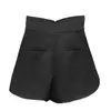 [Deat] zomer mode wijd been broek hoge taille effen kleur onregelmatige a-lijn losse vrouwen shorts 13Q067 210527