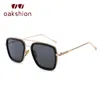 Oakshion Luxury Fashion Square Flight Sunglasses Men Retro Brand Design Metal Frame Men039s Driving Sun Glasses Male UV400 OCUL1155867