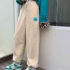 Houzhou Harajuku رمادي sweatpants ركض النساء سميكة الصوف الشتاء الهيب هوب فضفاض الحريم السراويل الكورية نمط الشارع الشارع الشارع الشهير 211112