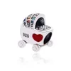 SHADOWHUNTERS Authentic 925 Sterling Silver Charms Colorful DIY Jewellery Beads Cat Dog Heart Cup Cake For Young Women Gifts Q0531