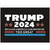 2024 Trump Car Stickers 2024 Amerikaanse presidentiële campagne Trump Sticker 14821cm PVC Tags Trump 2024 Bumper Sticker Car Decor CPA32853181235
