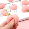 Simulation peach pinch butt squeeze toy Soft glue peaches vent decompression toys mobile phone accessories ornaments creative student kids gifts