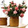 Ghirlande di fiori decorativi Fiore Koko Rose bulgare artificiali Soggiorno Decorazione della tavola Bouquet retrò Arredamento per la casa creativo