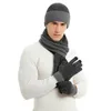 Cycling Caps & Masks Winter Scarf Hat Gloves Set Thick Warm Mitten Touch Screen Thermal Windproof Neck / Hand Warmer For Camping