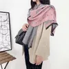 Vinter halsduk pashmina för kvinnliga designers varm 2021 mode kvinna kontrollera kashmir ull oändlighet tjock lång sjal wrap sciarpe big s238g