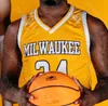 Özel 2021 Milwaukee Panthers Basketbol Jersey NCAA Koleji Patrick Baldwin Jr. Deandre Gholston Te'jon Lucas Josh Thomas Tafari Simms Amir Allen Kadınlar Gençlik