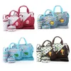 5Pcs Cartoon Animal Baby Diaper Bag Tote Waterproof Large Capacity Mummy Handbag