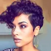 Synthetic Wigs Pixie Cut Short Black Yellow Wine Orange Natural Looking Heat Resistant Hair For Women7490833