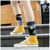 New Women Socks Cotton Colorful Daisy Flower Soft Happy Funny Tie-dye Cute Harajuku Hip Hop Ladies Weed Girls Tube Socks