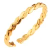 Il più nuovo semplice braccialetto per le donne uomini gioielli regalo vintage oro torsione infinito polsino di rame braccialetto accessori per feste Pulseira Q0719