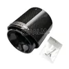 1 stycke svart glansig kolfiber avgasspetsar ljuddämpare för mini Cooper R55 R56 R57 R58 R59 R60 R61 F54 F55 F56 F57 F60