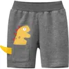 Designer de algodão esporte shorts para 1-9 anos crianças crianças calças de verão com dinossauro desenhos animados bordados knickers baby boy meninas boutique roupas tracksuit