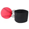 Throwing Bouncy Rubber Balls Kids Funny Elastic Reaction Training Wrist Band Ball For Outdoor Games Toy Novelty