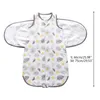 Borns Sleaddle Sleepsack Soft Algodão de Algodão Respirável Saco de Dormir Ajustável Toddlers Envoltório Pano Cobertor 211025