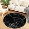 Modern Round Carpet Children Bedroom Bedside Mat Living Room Chair Large Home Kids Decorative Anti-Slip Floor Rugs 220301