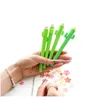 1pcs New Cute Creative Kawaii Cactus Gel Pen Succulent Plants Stationery Kids Gift Sch