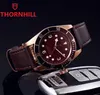 mens automatic mechanical ceramics watches 40mm Genuine Cow Leather Strap Swimming wristwatches sapphire luminous watch factory montre de luxe