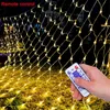 Saiten 1,5x1,5M 3X2M LED Solar Net Mesh String Licht Weihnachten Urlaub Fee Outdoor Garten Fenster Vorhang Eiszapfen Lichter Girlande