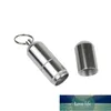 Wodoodporna Case Case Silver Alloy Alloy Pudełko Pill Pill Holder Kapsułek Z Keychain Mens Gift Factory Cena Expert Design Quality Najnowsze