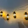 Strings LED Plastic Lantern Light Colorful 10 Pendant String Lights Ramadan Arab Festival Ornament Home Decoration