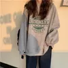 Dunne truien Sweatshirt Mode Herfst Designer Losse Crewneck Harajuku Hoodie Polerones Mujer Kpop Kleding 211013