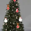 Ornements d'arbres 9pcs The Santa Claus / Bonhomme de neige / Deer Xmas Party Décor Joyeux Décoration de Noël pour la maison Y201020