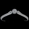 Tiaras en Crown Hadiyana Vintage Classic Lady Bridal Party Bruiloft Haar Sieraden Kreeg Engage Zricon BC5873 Corona Princesa