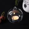 New60mm Hanging Tealight Holder Glass Globus Terrarium Świecę Świecę Posiadacze Candlestick Wase Home Hotel Decoration Ewa6487