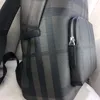 Rucksack Europäische und amerikanische koreanische Version der britischen Plaid-Unisex-Schultasche mit großer Kapazität, wasserdichte Herrenreise