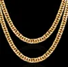 Collana in oro massiccio 24 carati con catena a maglia cubana sabbia a due lati in oro 23,6 pollici No sqcYUJ whole2019