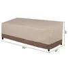 US A stock 79 * 37 * 35in Heavy Duty 600D Oxford Polyester Outdoor Patio Mobili Cover Khaki A51 A52314N