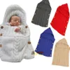 Borse a pelo a maglia appena nati Bambini fatti a mano Coperte a mano Toddler Inverno Involucri Photo Swaddling Nursery Biancheria da letto Passeggino Carrello Swaddle Robe OOA3850