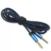 1.5M плетеный шнур AUX Высококачественный стереоустановочный кабель Audio 4POLS 3.5 мм мужчина для мужчин для мужчин для наушников вспомогательная вспомогательная линия для iPhone Samsung 2022