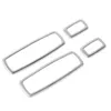 Silver Window Lift Switch Panel Cover Trims Bezels 4PCS ABS for Dodge Charger 2011+ Auto Interior Accessories