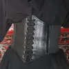 Courroies Femmes Corset large Ceinture PU Cuir Body Body Bandeau noir Sexy Mincy Taille élastique pour robe Goth Feminin Cinto Sobrettudo