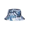 Double-sided 3D Print Fishman Hats Stingy Brim Cartoon Reversible Bucket Hat for Women Men Summer girls Travel boy