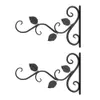 2 Pcs Hanging Plants Bracket Wall Hanging Flower Pot Support Bracket Hook Iron Hanger Plants Holder Balcony Home Decoration 210615