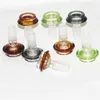 accessori per bong per fumatori filtro per schermo a doppio strato ciotole in vetro 14mm 18mm ciotola in vetro con fiocco di neve maschile colori della miscela Tubi di tabacco per erbe secche