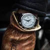 Carl F Bucherer Marley Dragon Flyback Chronograph Grey Blue Calan Top Top Leather Quartz Watch Men039S Gift3063876