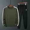 Sportsuit Männer Sets Herbst Winter Langarm Hoodies Fitness Trainingsanzug Herren Casual Hosen Marke Kleidung Patchwork Marke Set Männlich 201210