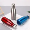 Bottiglia d'acqua in acciaio inossidabile da 350 ml Isolare la bottiglia da viaggio 6 colori tra cui scegliere
