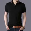 Polos męski 2021 Summer Men Shirt Business Casual 95% bawełniana marka Mężczyzna krótkie koszule z krótkim rękawem plus rozmiar 3xl